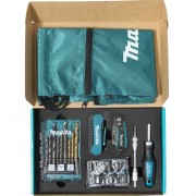 Makita E-30053 Набор сверл и бит, нож, отвертка 29 предметов